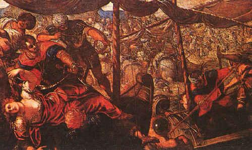 Jacopo Robusti Tintoretto Battle oil painting picture